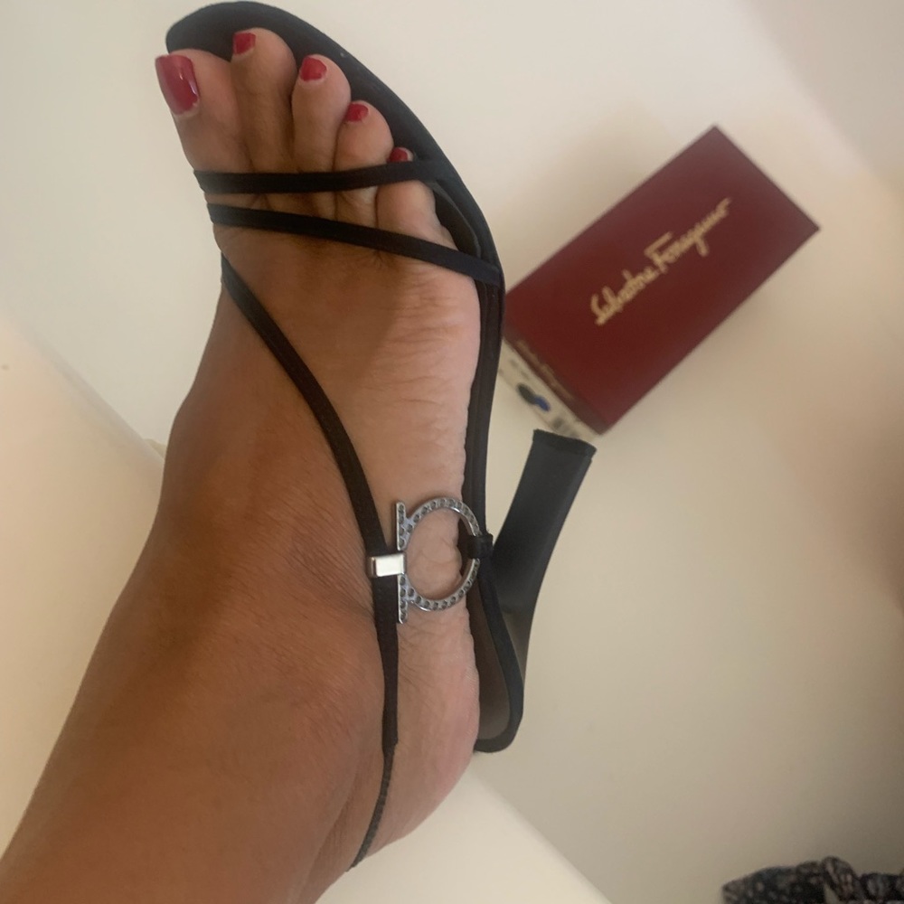 Salvatore Ferragamo Satin Evening Heels/Shoes